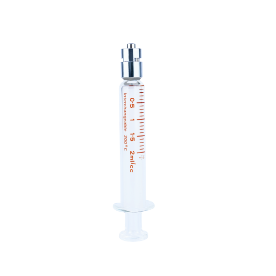 TRUTH Interchangeable Glass Syringe (Metal Luer Lock Tip) CL 2ml, (Pack of 1)