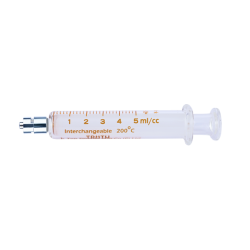 TRUTH Interchangeable Glass Syringe (Metal Luer Lock Tip) CL 5ml, (Pack of 1)