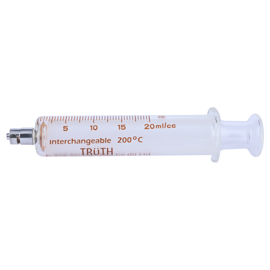 TRUTH Interchangeable Glass Syringe (Metal Luer Lock Tip) CL 30ml, (Pack of 1)