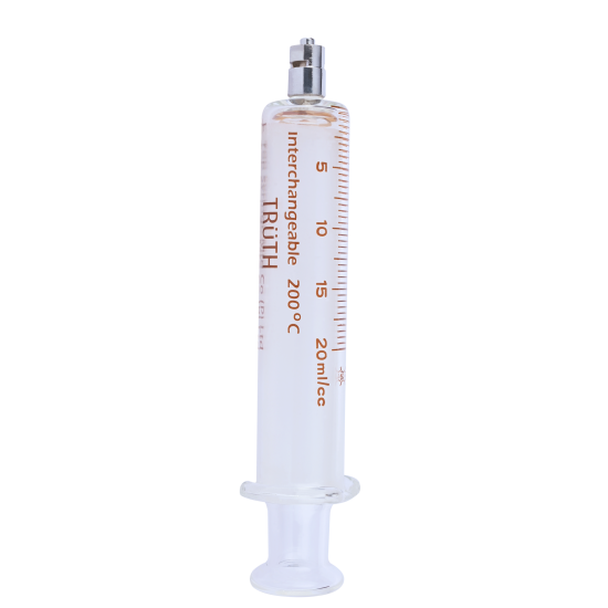 TRUTH Interchangeable Glass Syringe (Metal Luer Lock Tip) CL 30ml, (Pack of 1)