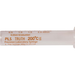 Truth Calibrated Glass Syringe (PLS) Center all Glass Tip (CT), 2ml (Pack of 1)