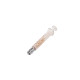 Truth Calibrated Glass Syringe (PLS) Metal luer lock Tip (CL), 2ml (Pack of 1)