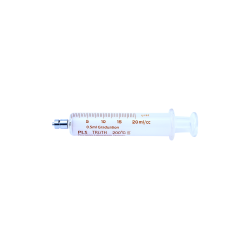 Truth Calibrated Glass Syringe (PLS) Metal luer lock Tip (CL), 20ml (Pack of 1)