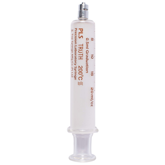 Truth Calibrated Glass Syringe (PLS) Metal luer lock Tip (CL), 20ml (Pack of 1)