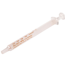 Truth Calibrated Glass Syringe (PLS) Center all Glass Tip (CT), 0.5ml (Pack of 1)