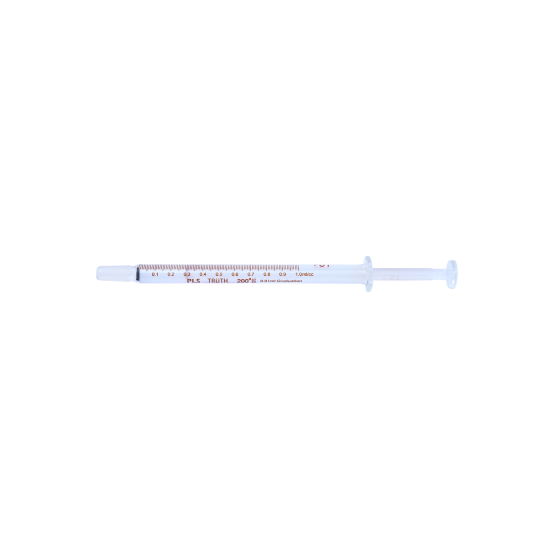 Truth Calibrated (PLS) Glass Syringe Center all Glass Tip 1ml, (Pack of 1)