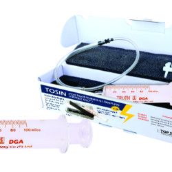 TRUTH DGA Glass Syringe 100ml Kit for Transformer Oil Sampling With 3 Way Stopcock & Padded Box