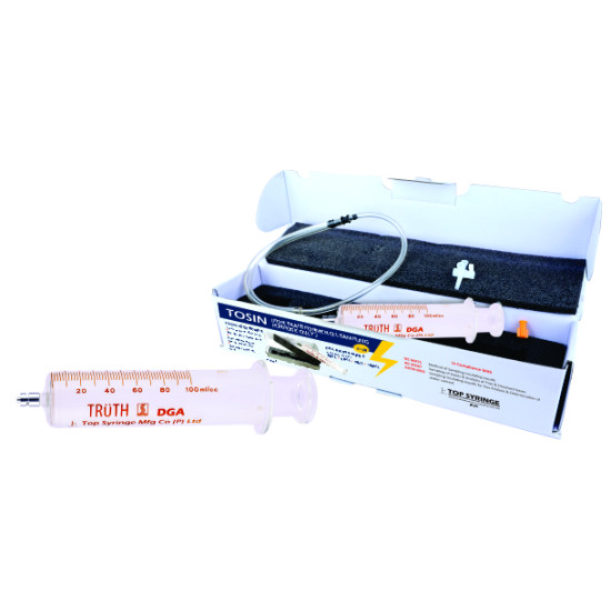 TRUTH DGA Glass Syringe 100ml Kit for Transformer Oil Sampling With 3 Way Stopcock & Padded Box
