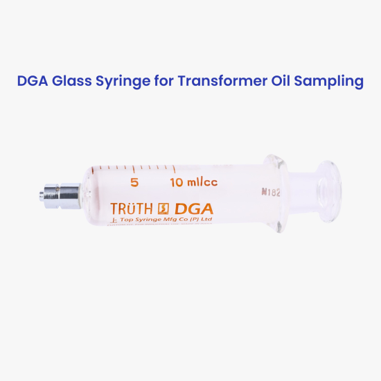 10ml Truth DGA Glass Syringes for Transformer Oil Sampling (Without KIT) (Pack of 1)