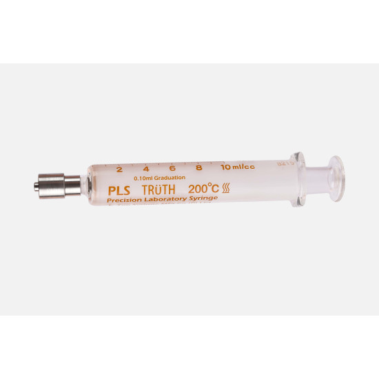 Truth Calibrated Glass Syringe (PLS) (Stainless Steel Luer Lock Tip) SS-CL 10ml, (Pack of 1)