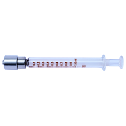 Truth Interchangeable Glass Syringe (Stainless Steel Luer Lock Tip) SS-CL 1ml, (Pack of 1)