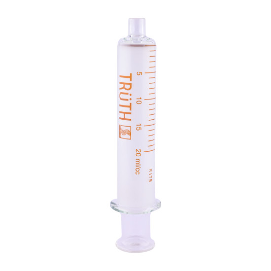 Truth Filling Syringe Wide Mouth Syringe Glass Tip 20ml (Pack of 1)