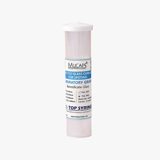 TLC Glass Capillary for Spotting, 4 Inch Capillary, I.D 0.55 (± 0.10mm),O.D 0.85 (± 0.10mm) (Pack of 250 Capillaries in 1 Vail)