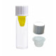 Colpak 0.5ml Micro Storage Clear open Bottom U-Tube Vials White Cap with Leak Proof Plug Cap, Height 52mm, Micro Storage Vials (High Recovery) for Custom Synthesis & Pharmaceuticals Impurities (U-Tube Vials) (Pack of 100)