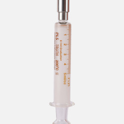 Truth Calibrated Glass Syringe (PLS) (Stainless Steel Luer Lock Tip) SS-CL 5ml, (Pack of 1)