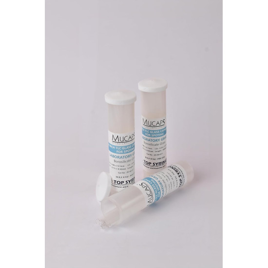 4 Inch TLC Disposable Glass Capillary for Spotting (250 Capillaries Per Vial) with I.D.(±0.10mm) 0.55