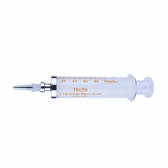 Truth Toomey ‘Allo’ Glass Syringes Allo base Tip with Nozzle 100ml, (Pack of 1)