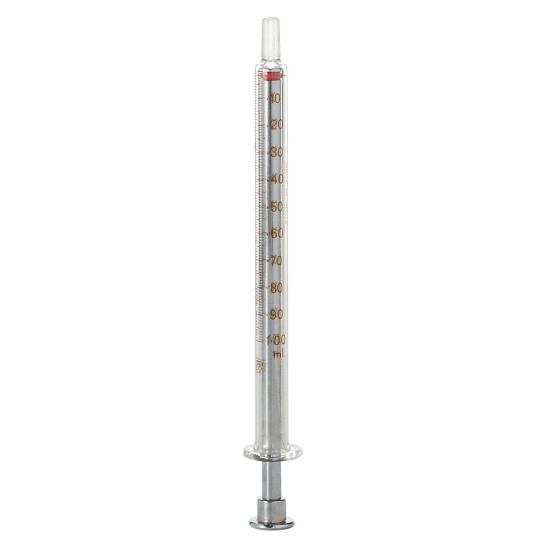 Truth BCG Glass syringe with Cone 'B' Nozzle & Metal Plunger, 50ml, (Pack of 1)