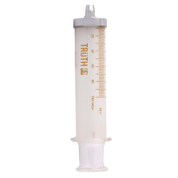 Truth Bladder Glass syringe with Cone 'B' Nozzle & Glass Plunger, 50ml, (Pack of 1)