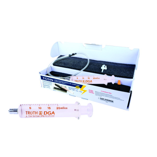 TRUTH DGA Glass Syringe 20ml Kit With 3 Way Stopcock & Padded Box