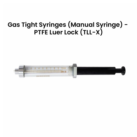 Truth Gas Tight Instrument Syringe 10ml, V6- 60mm Stroke Syringes , TLL-X,Plunger Type - PTFE with Luer Lock