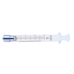 Truth Interchangeable Glass Syringe (Stainless Steel Luer Lock Tip) SS-CL 3ml, (Pack of 1)