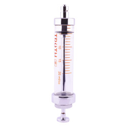 Truth Record Glass Syringe S.S. Piston with Metal Luer Lock Tip 5ml (Pack of 1)