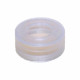 Colpak ND 11 Snap Ring Vials 12 x 32mm, 11mm Snap Ring Seals, PP Clear 6mm Snap Ring Cap, Silicone White/ PTFE Red