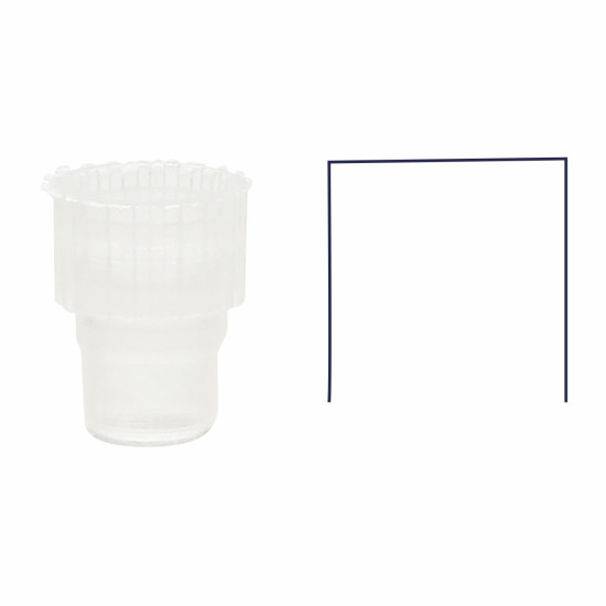 Colpak Shell Vials, 8mm PE-Plug, Transparent (Without Insertion Barrier)