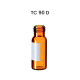 Colpak ND 9 Short Screw Thread Vials 12 x 32mm, 9mm Short Screw Thread Vials, Wide Opening, 12 x 32mm, Amber Glass, 1st Hydrol Class, Wide Opening, Label + Filling Lines