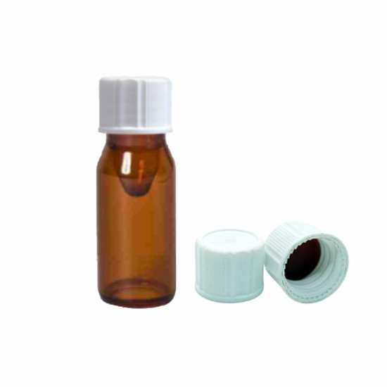 Colpak 0.5ml Micro Storage Amber Closed Bottom U-Tube Vials White cap with Liner, Height 40mm, Micro Storage Vials (High Recovery) for Custom Synthesis & Pharmaceuticals Impurities (U-Tube Vials) (Pack of 100)