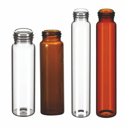 40ml Screw Neck Clear Vial, 27.5 x 95mm, 1st Hydrol. class (Pack of 100)