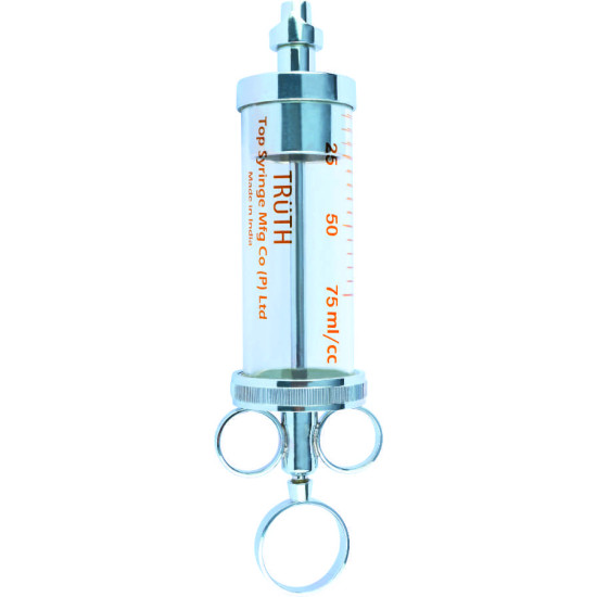 Truth Reiner - Alexander Glass Syringe without Nozzle 100ml, (Pack of 1)