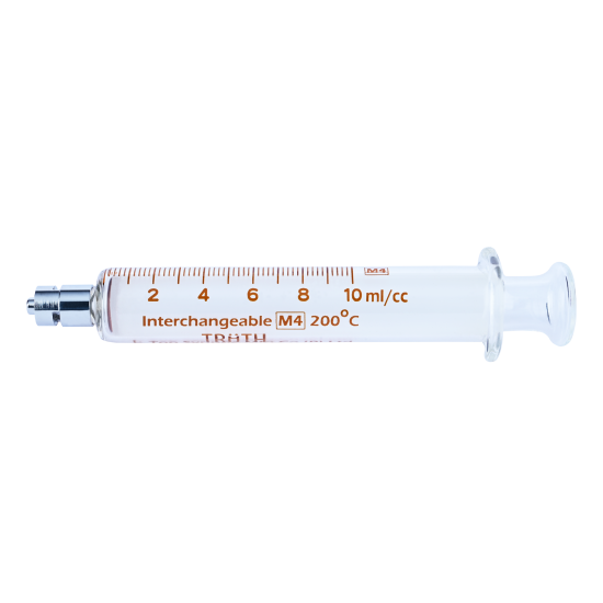 TRUTH Interchangeable Glass Syringe (Metal Luer Lock Tip) CL 10ml, (Pack of 1)