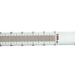 Truth Gas Glass Syringe with Capillary Nozzle, 100ml (Pack of 1)