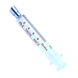 Truth Calibrated Glass Syringe (PLS) (Stainless Steel Luer Lock Tip) SS-CL 150ml, (Pack of 1)