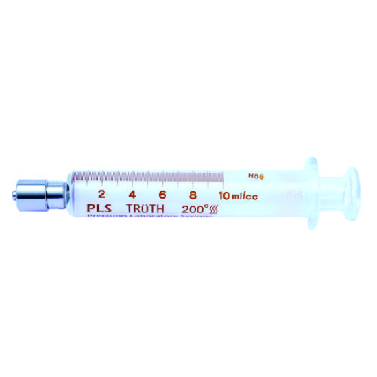 Truth Calibrated Glass Syringe (PLS) (Stainless Steel Luer Lock Tip) SS-CL 50ml, (Pack of 1)