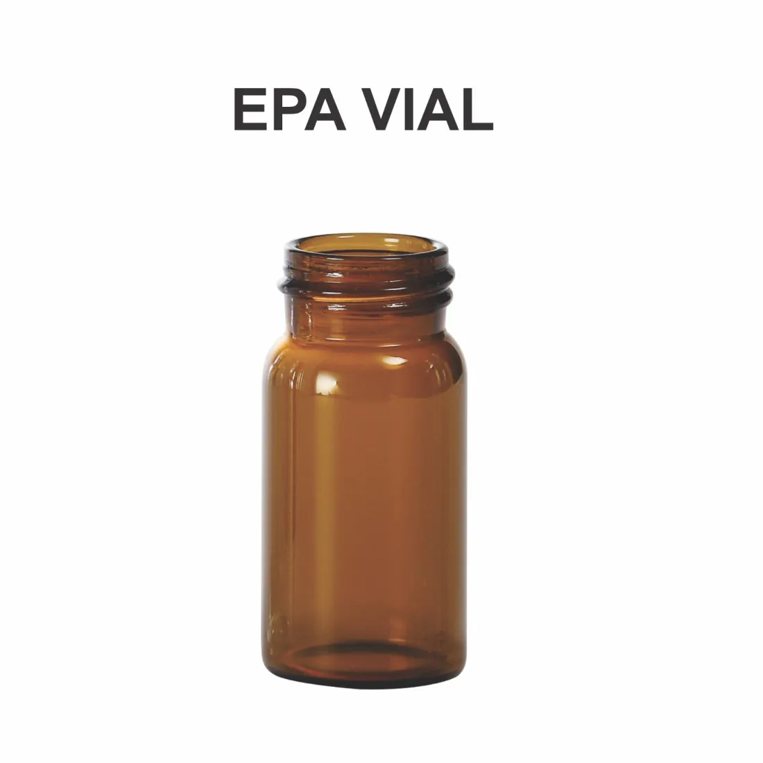 Colpak 20ml EPA Screw Neck Amber Vial, 27.5 x 57mm (Pack of 100)