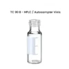 Colpak ND 9 Short Screw Thread Vials 12 x 32mm, 9mm Short Screw Thread Vials, Wide Opening, 12 x 32mm, Clear Glass, 1st Hydrol Class, Wide Opening, Label + Filling Lines
