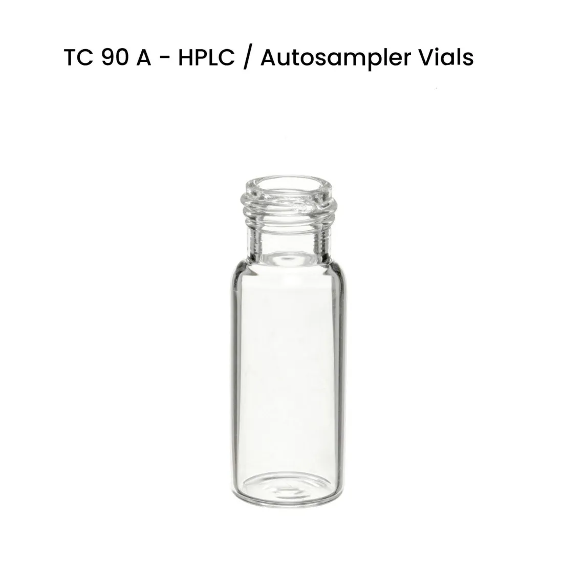 Colpak ND 9 Short Screw Thread Vials 12 x 32mm, 9mm Short Screw Thread Vials, Wide Opening, 12 x 32mm, Clear Glass, 1st Hydrol Class, Wide Opening