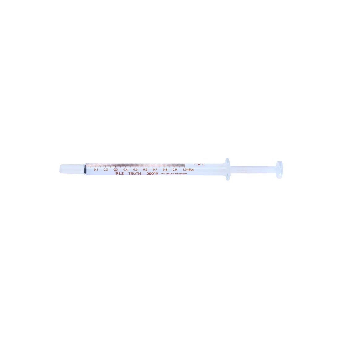 Truth Calibrated (PLS) Glass Syringe Center all Glass Tip 1ml, (Pack of 1)