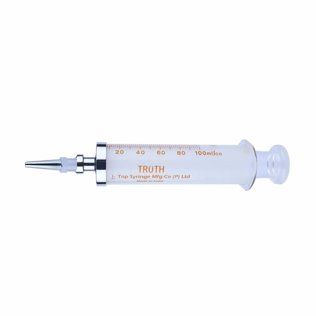 Truth Toomey ‘Allo’ Glass Syringes Allo base Tip with Nozzle 100ml, (Pack of 1)