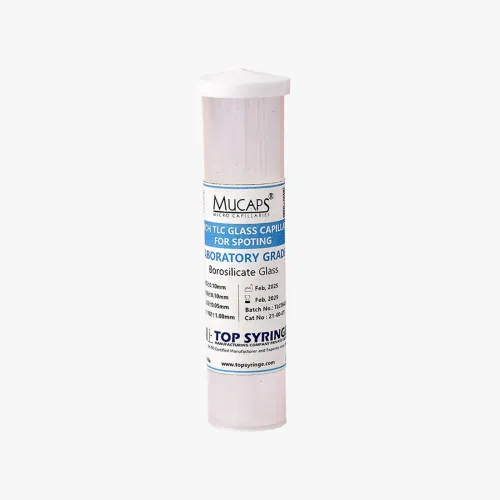 TLC Glass Capillary for Spotting, 4 Inch Capillary, I.D 0.55 (± 0.10mm),O.D 0.85 (± 0.10mm) (Pack of 100 Capillaries in 1 Vail)
