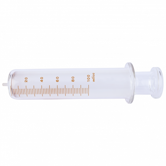 Truth Interchangeable Glass Syringe Center all Glass Tip 100ml, (Pack of 1)