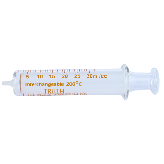 Truth Interchangeable Glass Syringe Center all Glass Tip 30ml, (Pack of 1) - Image 2