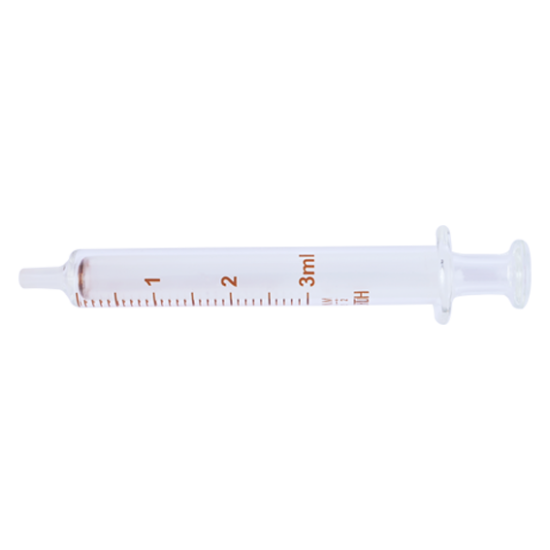 Truth Interchangeable Glass Syringe Center all Glass Tip 3ml, (Pack of 1)