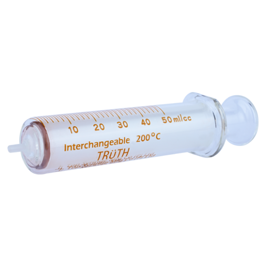 Truth Interchangeable Glass Syringe Center all Glass Tip 50ml, (Pack of 1)