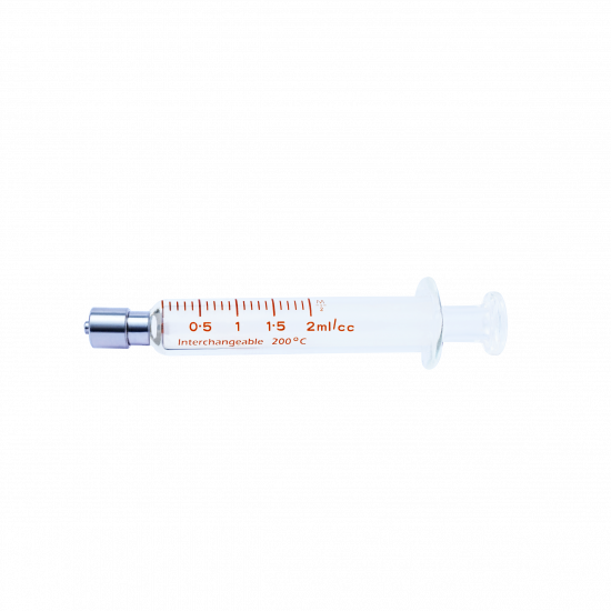 Truth Interchangeable Glass Syringe Metal Luer Lock Tip 2ml, (Pack of 1) - Image 2